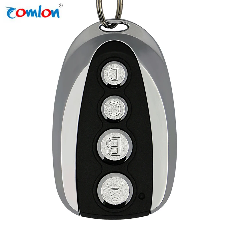 

Universal 433 cloning remote wireless remote control garage door opener electric automatic sliding gate garage remote control, Black+silver