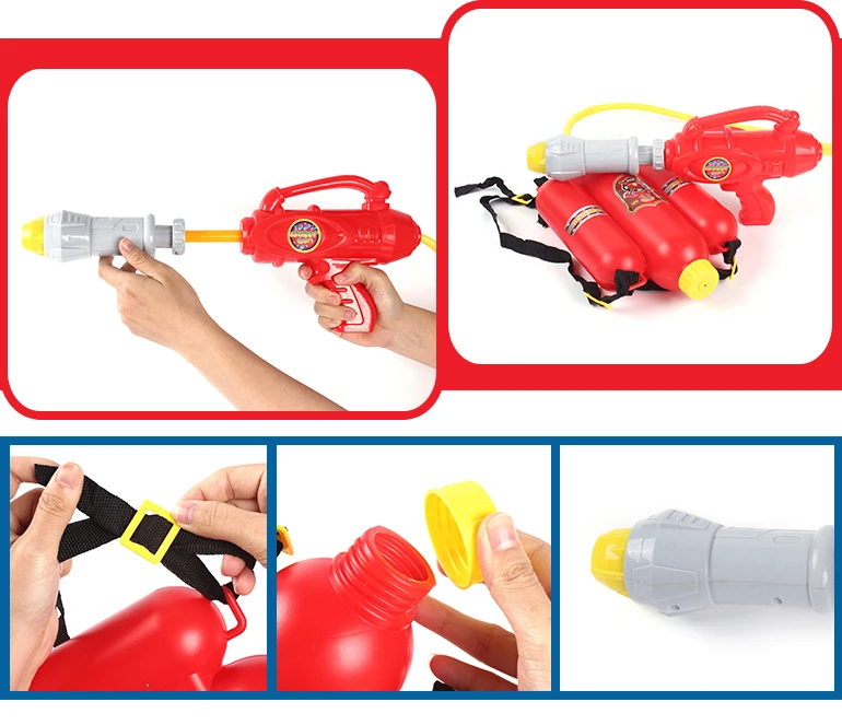Kids Plastic Outdoor Toy Backpacker Water Balloon Guns For Wholesale