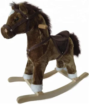 plush rocking horse with wheels