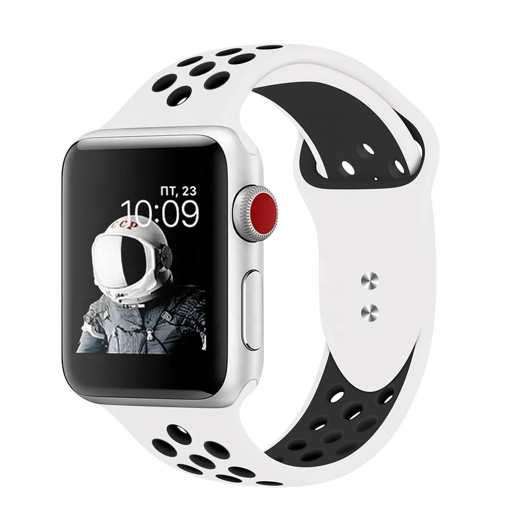 

Tschick For iWatch Bands Soft Silicone Sport Band Replacement Wristband for iWatch Band Series 4 3 2 1 S/M M/L for Women Men, Multi-color optional or customized