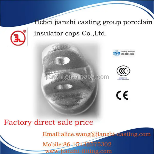 
metal end fitting for long rod electric ceramic insulator 