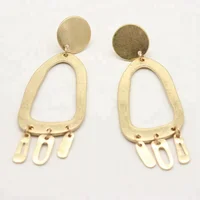 

Xus Exaggerated female new tassel alloy shaped earrings