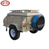 Hot sale 750kgs tent trailer folding road camper trailers with spare tire