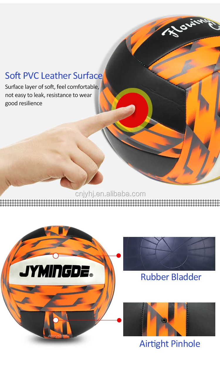 18 Panels Pvc Foam Leather Rubber Bladder Volleyball Training Buy