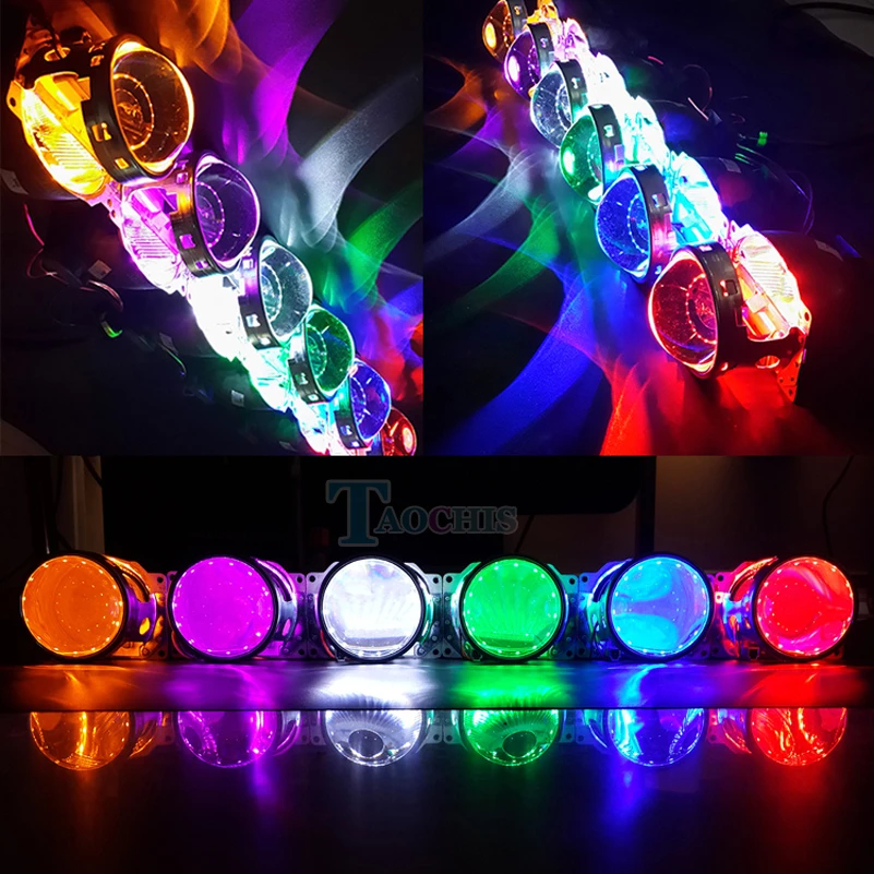 Demon Eye Led Light Devil Eyes For 3 2.5 Inch Car Head Light Projector Lens Motorcycle Hid Xenon