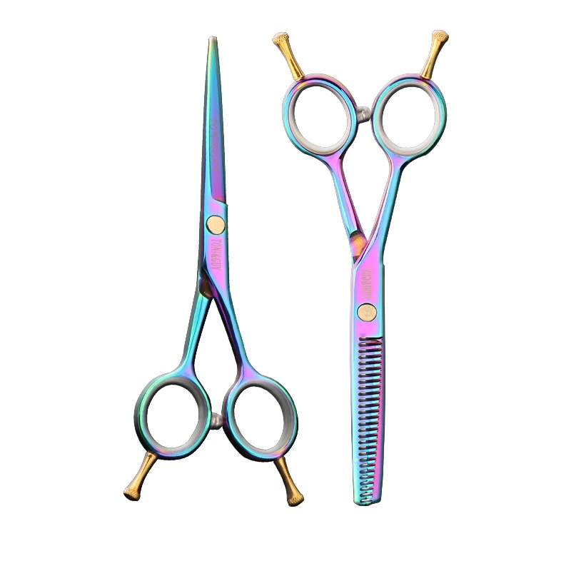 

professional 5.5 inch Japan 4cr cutting scissors & thinning scissors per set / barber shop / salon scissors, Customizd