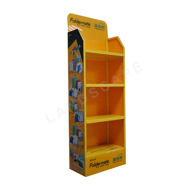 Modern Metal Book Display Showcases For Bookshop Floor Standing