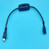 Raspberry Pi Micro female to male power supply charging cable with ON/OFF switch 1.5M New