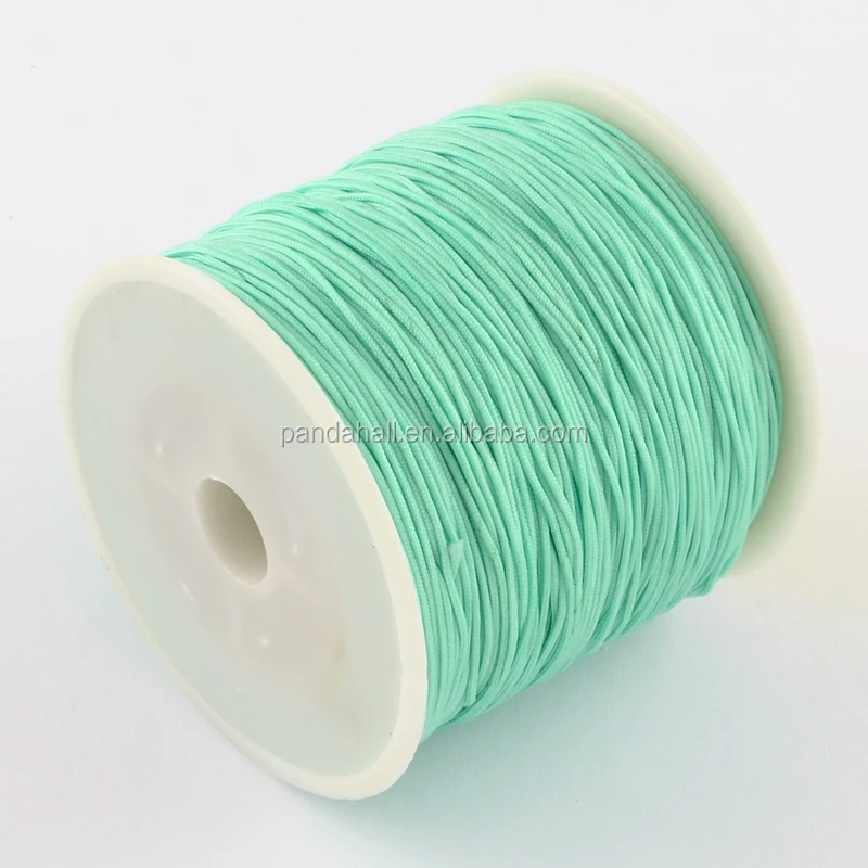 

Pandahall 0.8mm Beading Knotting Threads Braided Nylon Cords, Aquamarine