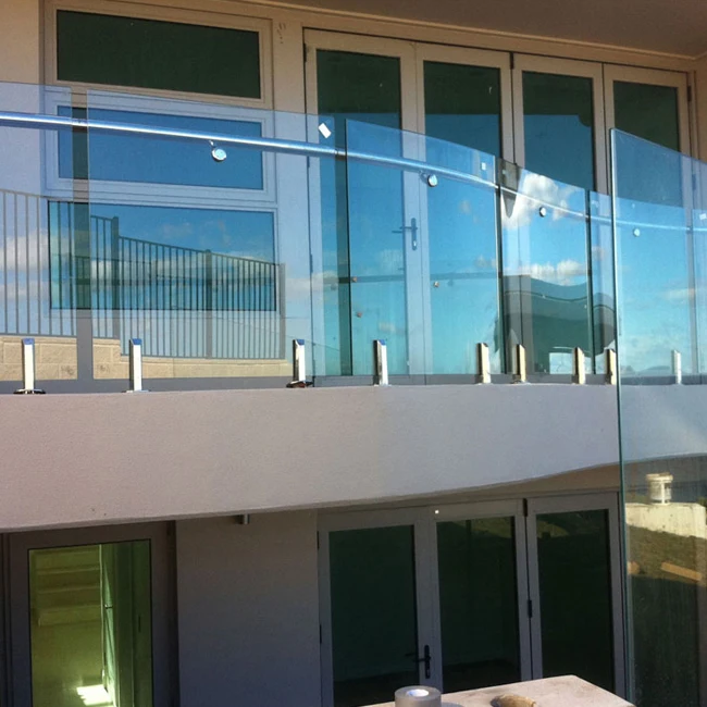 
fixed glass connector two way arm design stainless steel spider ss316 