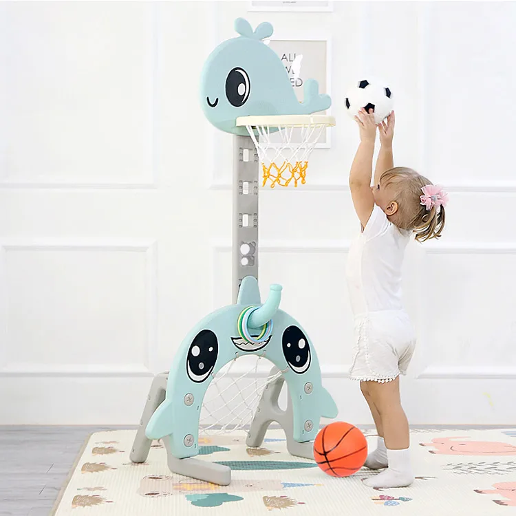 Plastic Children's Indoor Basketball Hoop Stand for Babies Over 3 Years Old manufacture
