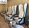 China nail spa kings chair white pedicure chair wholesale in houston