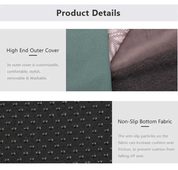 Foldable Shock Absorbing Coccyx Orthopedic Car Driver Luxury Cushions Driver Car Seat Cushion For Back Pain