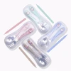 Cheap wholesale creative cute portable fork and spoon tableware set 304 stainless steel children cutlery set flatware