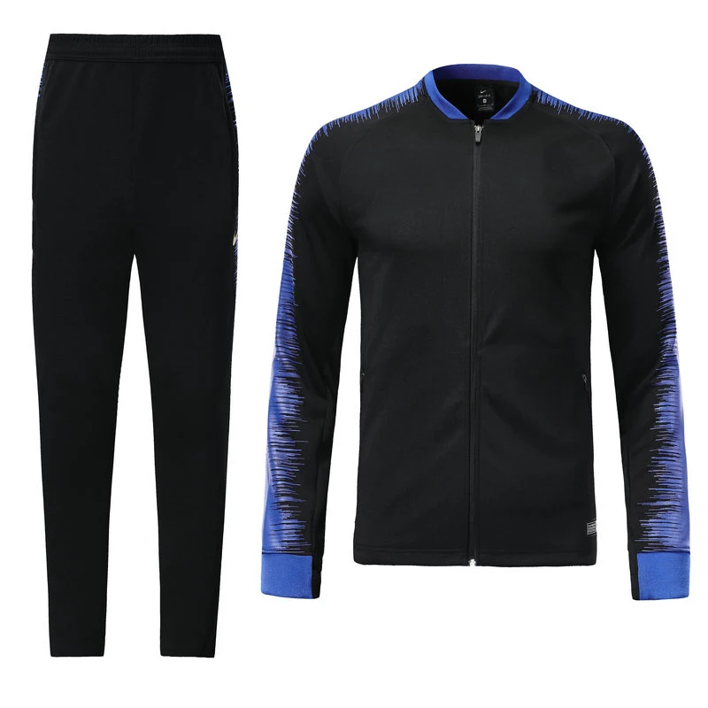 

Top thai inter soccer tracksuit 2018 football club custom training sweater suit