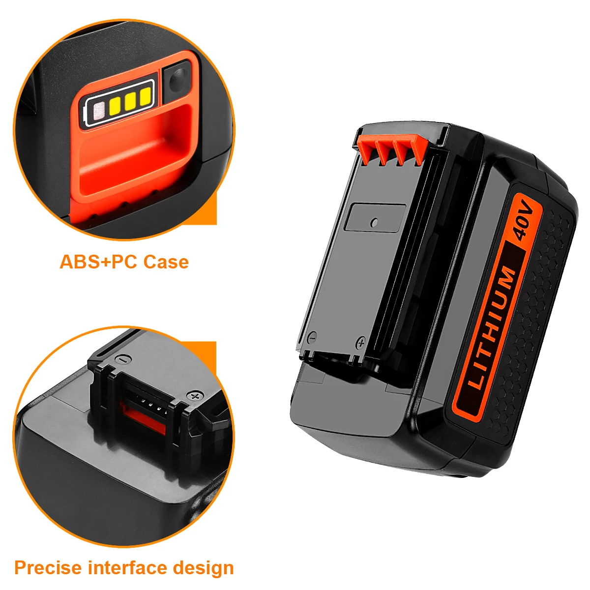 Rechargeable Replacement Black Decker Battery Pack 40v 2000mah Liion