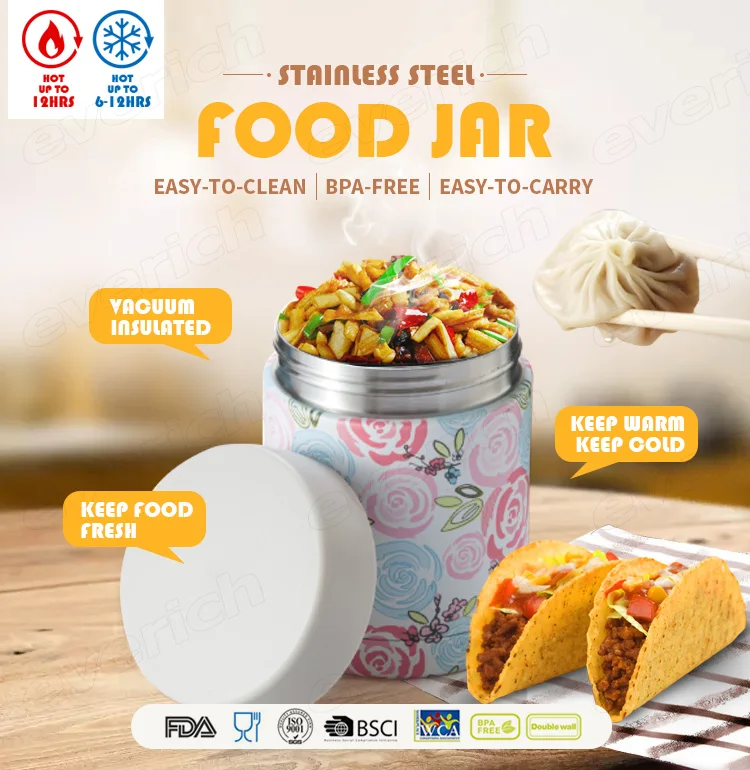 13725 Stackable Thermos Food Storage Warmer Container With Lid Buy Thermos Food Warmer