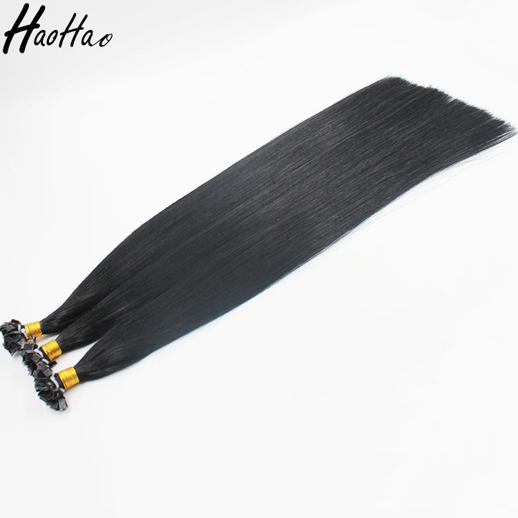 

18-24" Dark and Blonde Double drawn italian keratin hair extension human hair flat tip