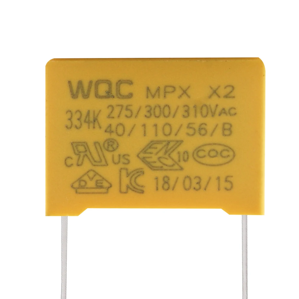 4x 22nF 275V AC X2 Safety Capacitors – 0.022uF Polypropylene Film (MPX Metalized)