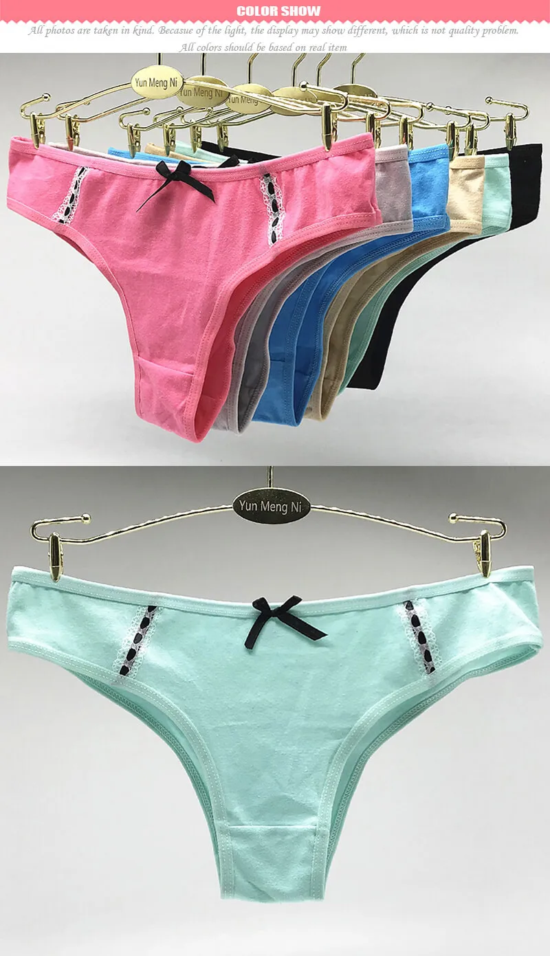 Yun Meng Ni Underwear 2019 New Design Womens Girls Soft Cotton Bikini