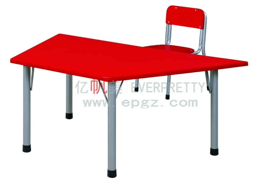 Kids Furniture For Kindergarten Kids Desk And Chair,Trapezoid Colourful