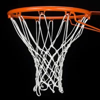 

High quality outdoor indoor cheap wholesale standard 8 12 13 loop polyester custom hooks hoop basketball net in bulk