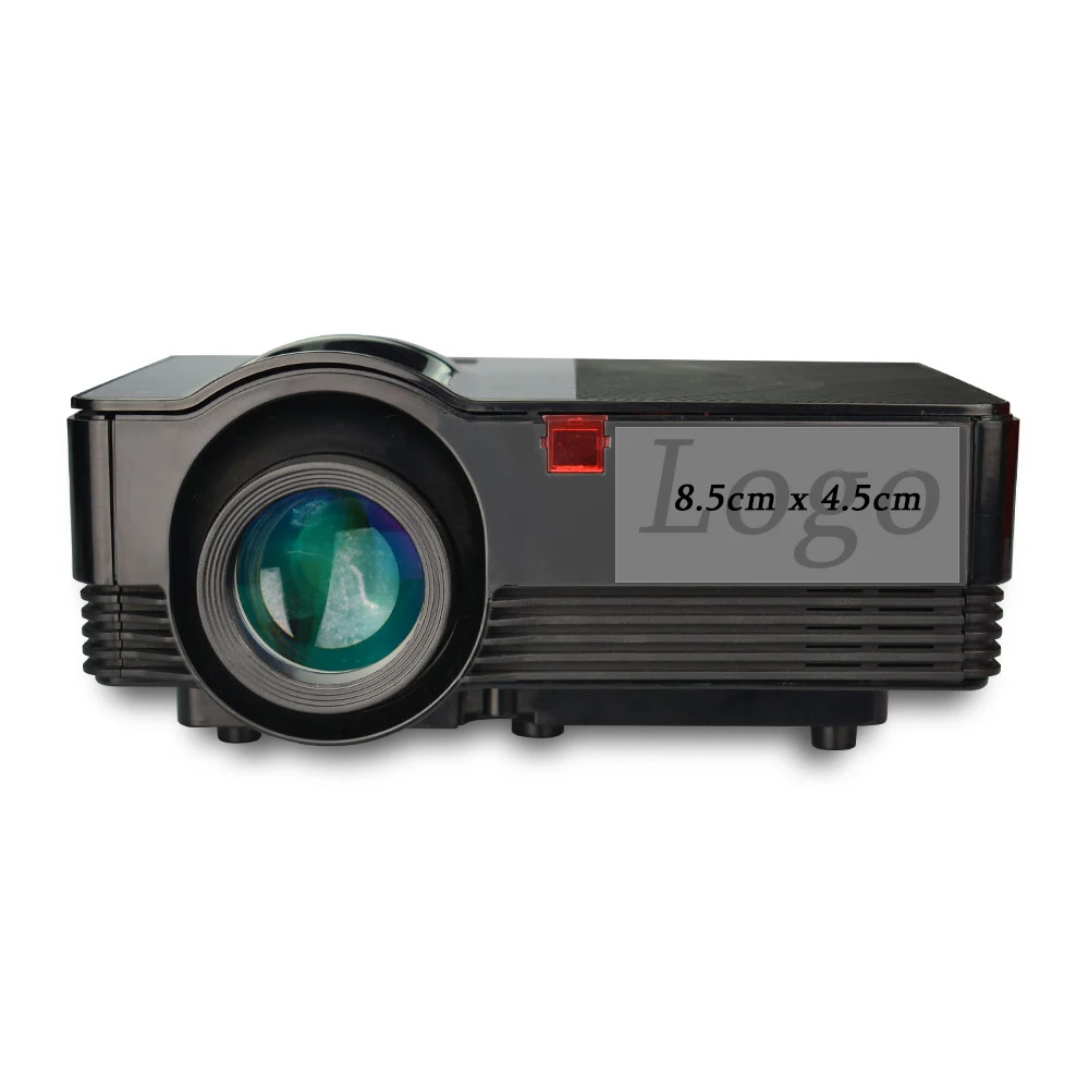 

China Manufacturer Home Video Movie Film LCD LED Portable Small Mini Multimedia Projector with HDMI, USB, VGA, Black