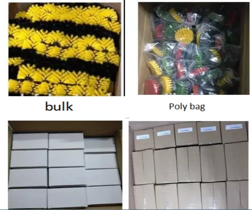 3pcs nylon attachment drill scrub brush set drill attachments drill brush set