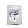 Wedding oval shaped metal picture photo frame with white pearl
