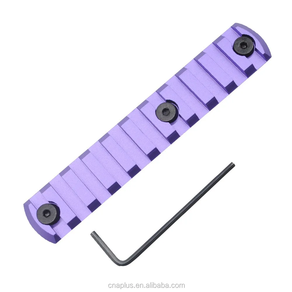 

New Purple 11 Slots 4.61 Picatinny / Weaver Rail Section for KeyMod Handguard System