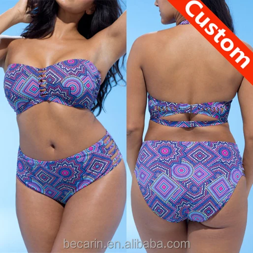 bandeau bikini plus size