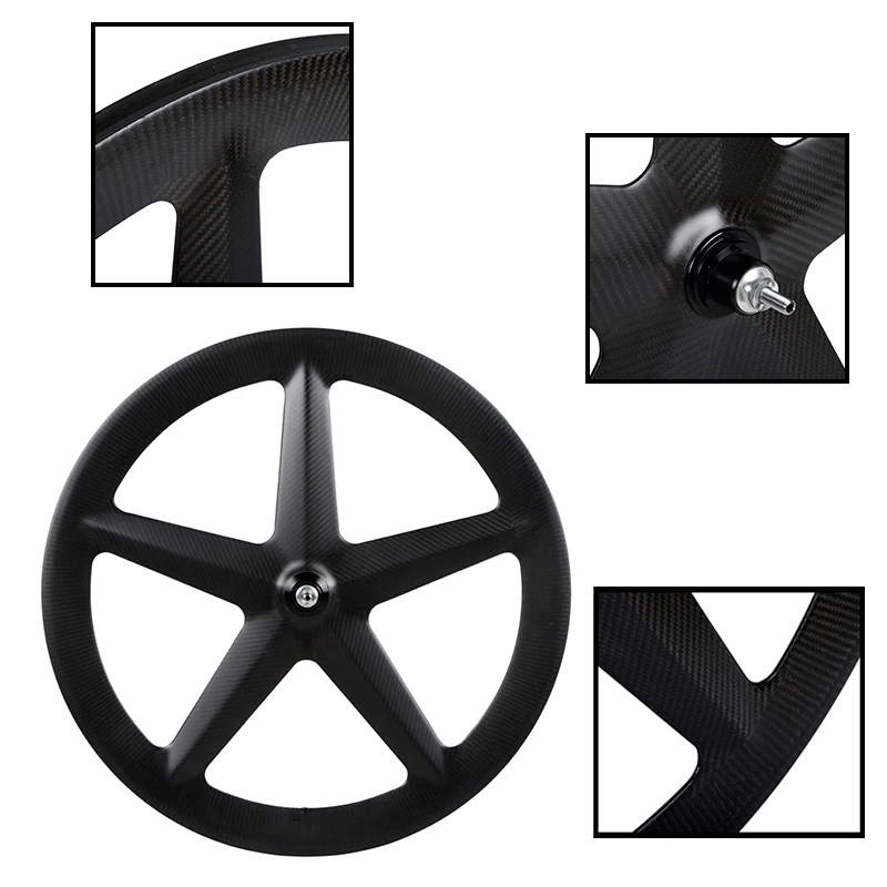 Wheel Manufacture Carbon 5 Spoke Fixed Gear Wheel 700c,5 Spoke Fixed
