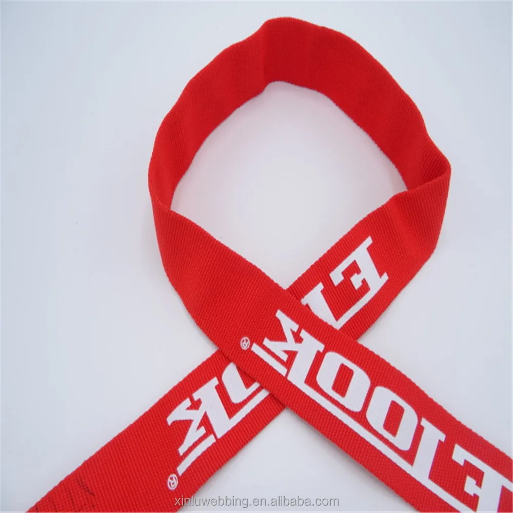 
Custom size colorful printed webbing 