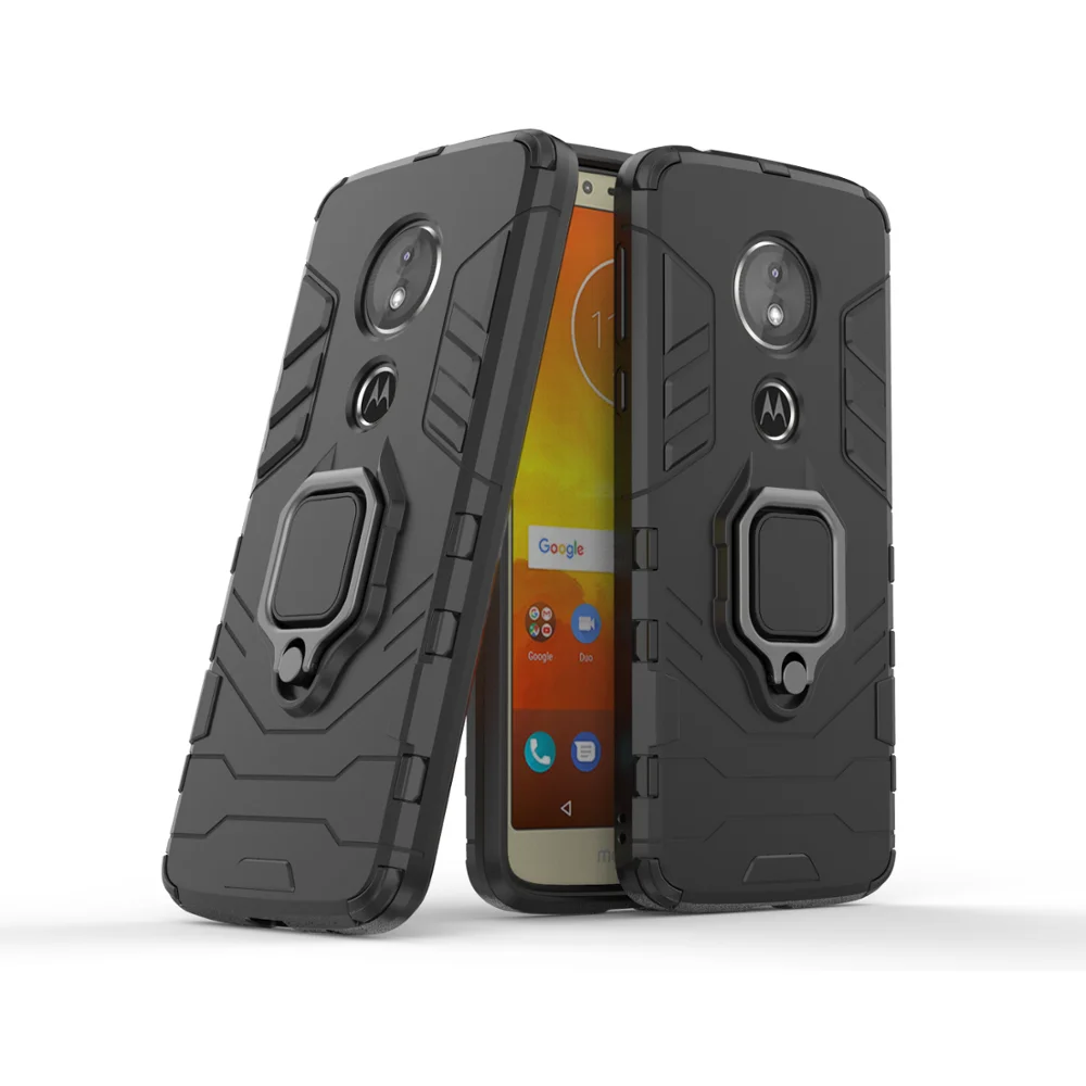 

For Moto E5 Kickstand Case, Hard TPU PC Protective Phone Cover for Moto E5 Bumper Case