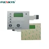 Custom embossed button non-tactile feedback membrane switch for laundry machine