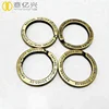 inner diameter 1inch engraved text logo at both sides split flat key rings