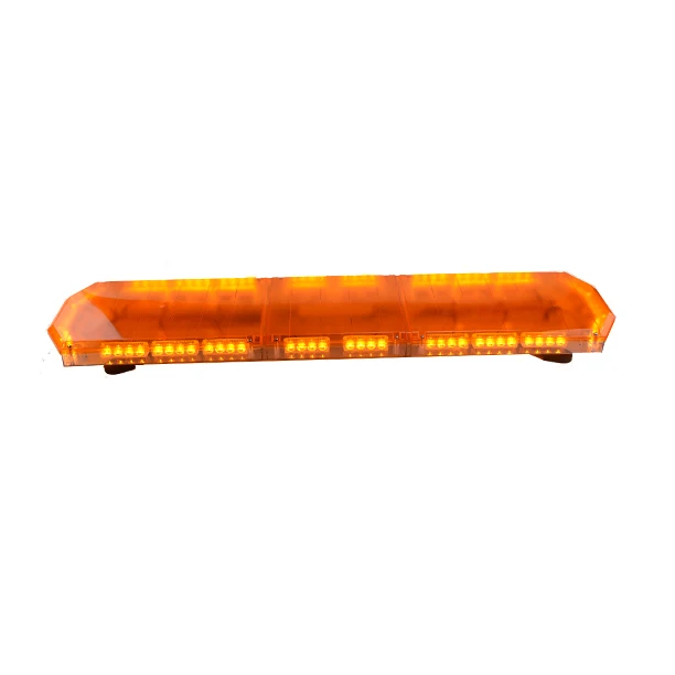 60 inch amber led emergency lightbar Discount Low Profile police Warning light bar with siren speaker