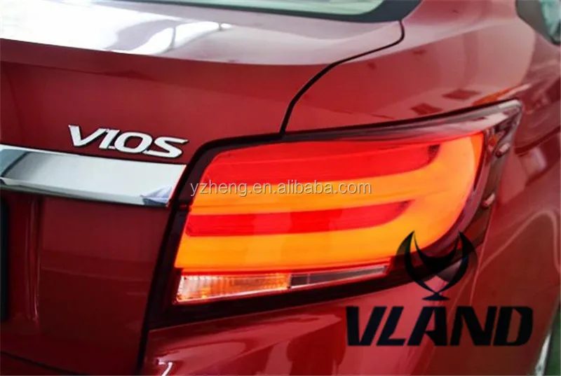 Vland factory car tail lamp for Vios LED light bar DRL taillight  Plug and Play for 2014-2016