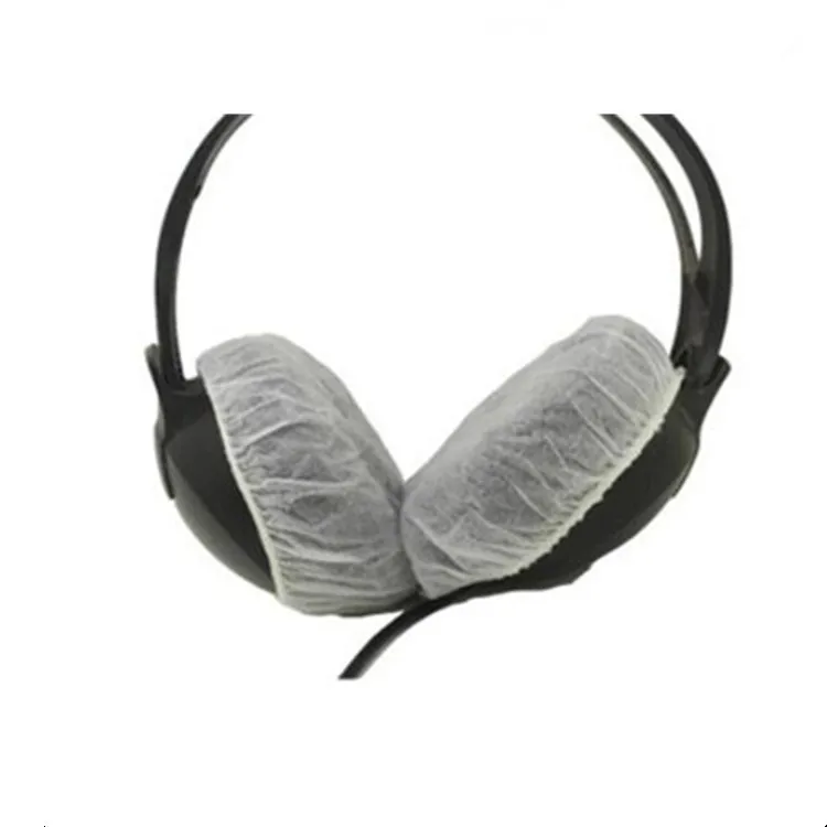 

Nonwoven disposable hygienic headphone cover one time use sanitary cover white color  size 1000 pcs
