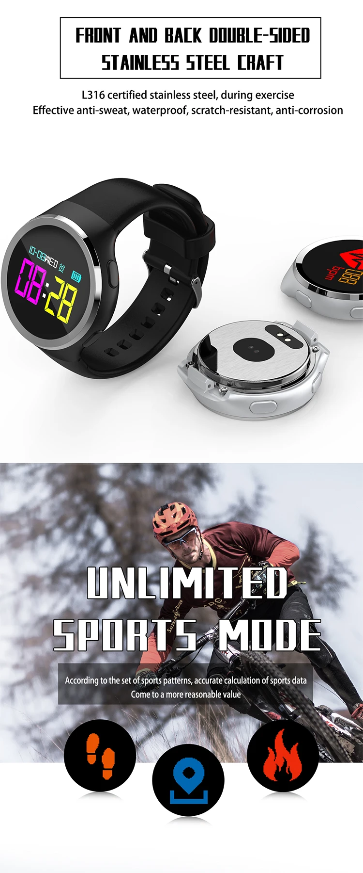 IP 68 heart rate consumer electronics in March Expo smart wristbracelet