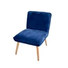 modern simple wooden back single relaxing office individual sofa