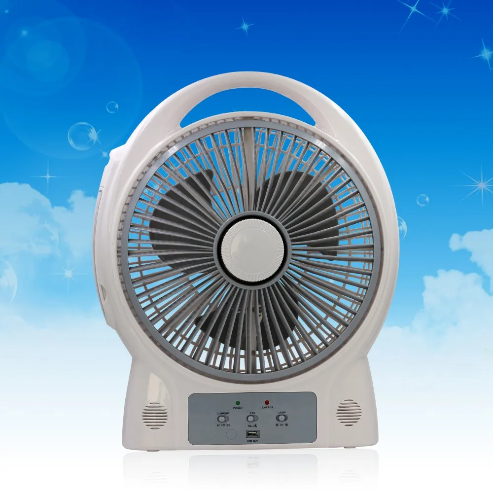 Small Moq Rechargeable Battery 12 Inch Fans With 36pcs Led Light And