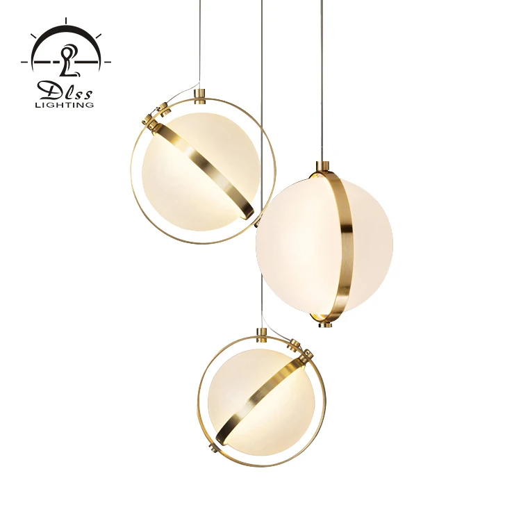2020 Vega Pendant New Designer round ring white gold ball chandelier pendant light