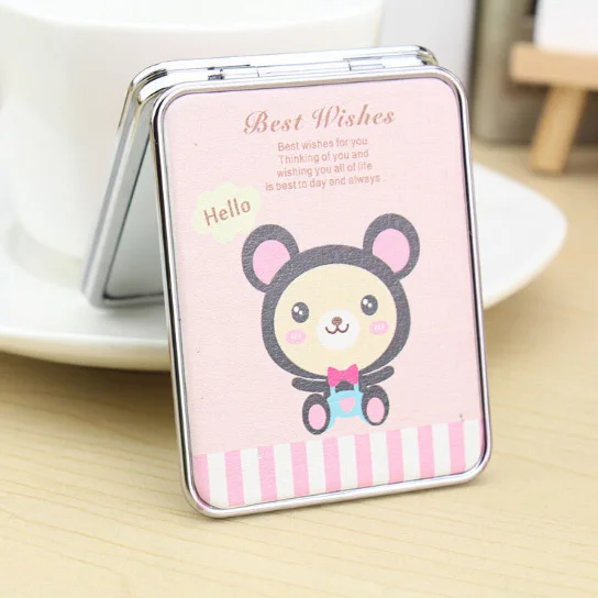 

2021 New Design Personalized Square Travel Pocket Mirror Portable Cosmetic Mirror/Makeup Mirror, Custom accept