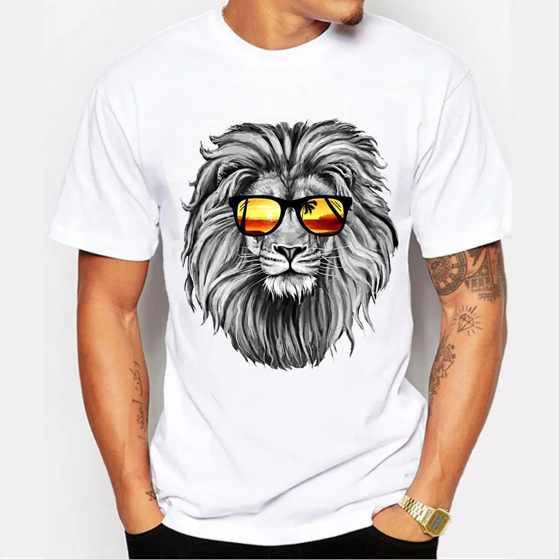 Custom Blank T-shirt With Printing Embroidery Design Print Lion Crown Mens  Animal Tee Shirt Tops - Buy Custom Animal Tee Shirt Stock T Shirt Custom  Logo Embroidery Tshirt Cotton Tops,China Factory Solid