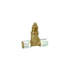 brass press fittings tee with core