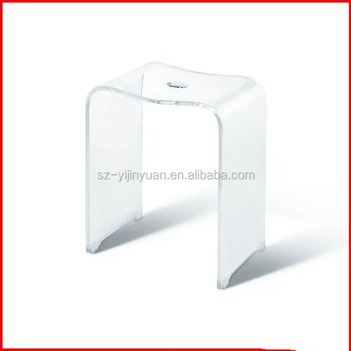 Acrylic Bathroom Stool Living Room Furniture Assembled Plastic Step