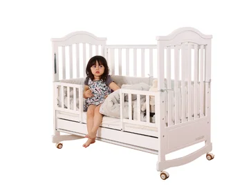 Natural Wooden New Born Baby Bed Wooden Bed Baby Crib View Baby