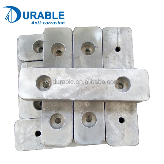
China zinc anodes manufacturers Zinc bolt and welding type anodes for ships and pipelines 