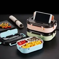 

Leakproof Eco-friendly BPA Free Stainless Steel Microwave 2 3 4 Compartments Lunch Box for Kids Children